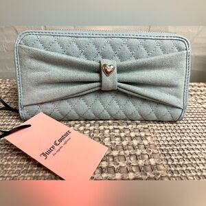 Juicy Couture “Tied With A Bow” Large Zip Around Wallet